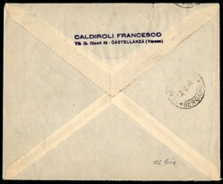 Usi Tardivi - Busta affrancata con tre 15 cent Imperiale (246) + 5 ...