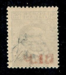 1921 - 25 cent (3m varietà) senza punto + decalco - traccia di ...