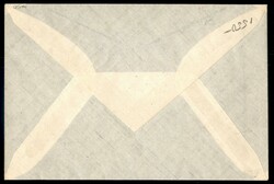 Busta affrancata con valori M.E.F. (6/10) da Rodi a Lero del 18.6.45