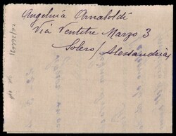 Lettera affrancata con due Fascetti + due 10 cent + un 50 cent ...