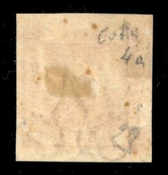 1858 - 1 grano carminio (4a) - gomma originale - En. Diena + G. Colla