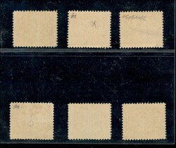 1946 - Segnatasse con linee larghe (13/18) - serie completa - gomma ...