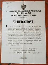 Atto di notificazione del Barone Bayer per la Presidenza della ...