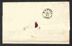 Bicolore - 2 grana + 5 grana (20/21) su lettera da Gallipoli a Napoli ...