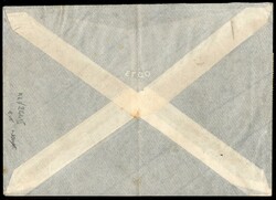 Busta con affrancatura multipla (Aerea 3 + vari) da Genova 21.3.36 ...