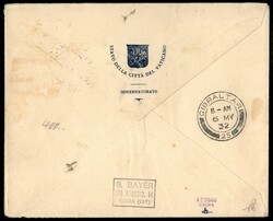 1932 (30 aprile) - Primo Volo (Vaticano) Roma Gibilterra - con ...