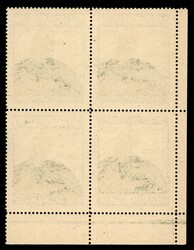 1926 - Etichetta Volo Transpolare - quartina angolo di foglio con ...