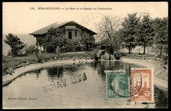 Aerogramma affrancato con 10 cent (141) + 2 franchi emissione locale ...