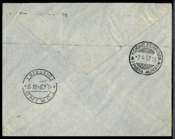 1935/1937 - Tre aerogrammi Primo Volo da Parigi per Torino Milano e ...