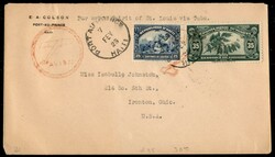 1929 (7 febbraio) - Aerogramma volato con lo Spirit of St. Louis da ...