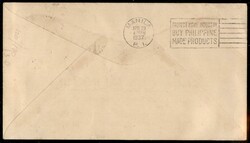 Aerogramma affrancato con tre valori viaggiato con il primo volo per ...