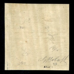 1859 - 2 grana azzurro chiaro (8) - Terza Tavola - quartina bordo ...