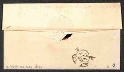 2 crazie azzurro chiaro su grigio (5) su lettera da Firenze (Muto a 5 ...