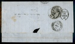 15 cent celeste latteo (11d) lettera da Lucca a Torino del 14.2.63 - ...