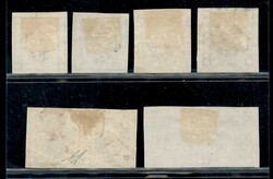 1863 - Saggi del 15 cent Litografico - 4 singoli + 2 coppie (Bolaffi ...