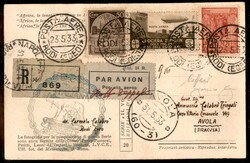 Isole dell'Egeo - Volo di ritorno Roma Friedrichshafen 29 maggio 1933 ...