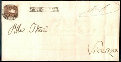 Involucro di piego raccomandato da Monselice 3.11 per Vicenza ...