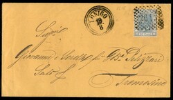 Lettera con 20 cent (T26) annullato 2615 a punti più Lonigo C3 a ...