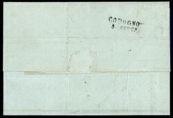 Tre belle lettere - una del 1851 da Milano per Codogno con 15 cent ...