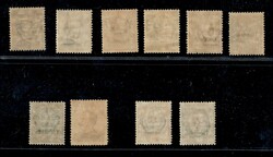 1918/1919 - Soprastampati (4/13) - serie completa - 10 valori - gomma ...