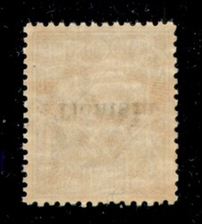 1 cent (4a) con soprastampa capovolta - gomma originale con traccia ...