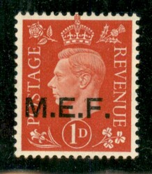 1942 - Nairobi - 1 penny (1/II - varietà) con soprastampa a sinistra ...