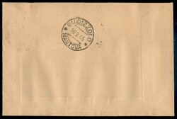 1 lira su 10 cent (1) su busta da Mantova del 15.2.45