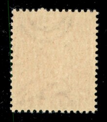 1945 - 2 lire + 6 (8e varietà yb) con soprastampa in alto a destra + ...