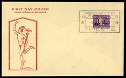 20 lire Recapito Autorizzato (5) su busta FDC annullato con bollo a ...