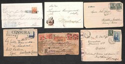 MONDIALE - Lotto eterogeneo di 10 buste e cartoline con varie ...