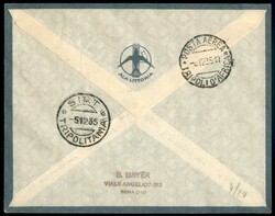 ASMARA SIRTE - 1935 (26 novembre) - Longhi 3358 - AL - Primo Volo - ...