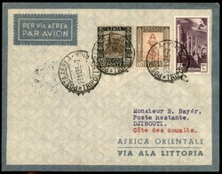 TRIPOLI DJIBOUTI - 1935 (3 dicembre) - Longhi 3448 - AL - ...