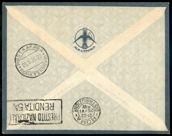 ADDIS ABEBA ROMA - 1936 (18 giugno) - Longhi 3571 - AL - Primo Volo