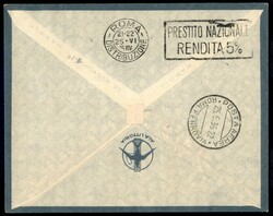 ADDIS ABEBA ROMA - 1936 (18 giugno) - Longhi 3571 - Ala Littoria - ...