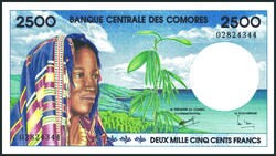 110.550.185: Billets - Afrique - Comores