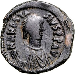 10.60.10: Ancient Coins - Byzantine Empire - Anastasius I, 491 - 518