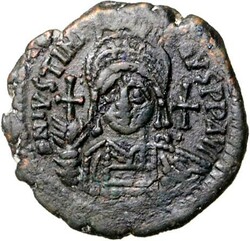 10.60.30: Ancient Coins - Byzantine Empire - Justin I and Justinian I, 527 AD