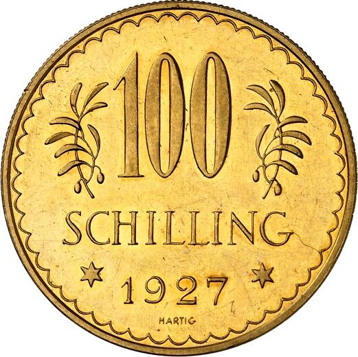 ÖSTERREICH. 1. Republik 1919-1938. 100 Schilling 1927 Gold 21,17g ...