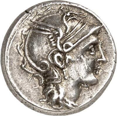 RÖMISCHE REPUBLIK : Silbermünzen. Titus Manlius, Appius Claudius & ...