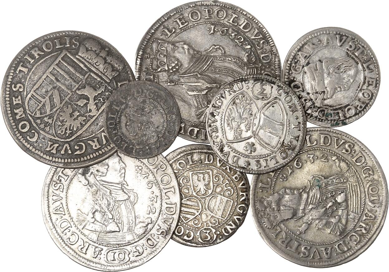 Römisch Deutsches Reich. Leopold V., Erzherzog 1619-1632. Lot 1/4 ...