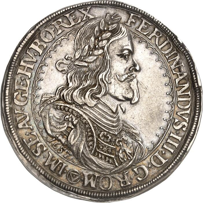 Römisch Deutsches Reich. Ferdinand III. 1637-1657. Reichstaler 1657 ...