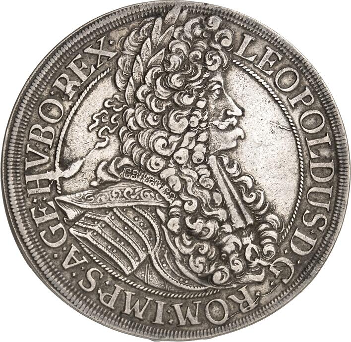 Römisch Deutsches Reich. Leopold I. 1657-1705. Reichstaler 1695 Wien ...