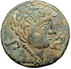 SPANIEN. HISPANIA CITERIOR. BILBILIS (bei Calatayud). AE-As 27/28mm ...