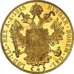 ÖSTERREICH. Franz Joseph I. 1848-1916. 4 Dukaten 1915 NP, Gold 13 ...