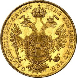 ÖSTERREICH. Franz Joseph I. 1848-1916. Dukat 1854 A Gold 3,44g fein. ...