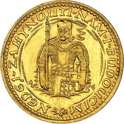 TSCHECHOSLOWAKEI. Republik 1918-1960. Dukat 1924 St. Wenzel, Gold 3 ...