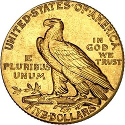USA. 5 Dollar 1910 Indian head, Gold 7,52g fein. F. 148. .  Erhaltung ...