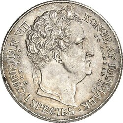 DÄNEMARK. KÖNIGREICH. Frederik VII. 1848-1863. Speciesdaler 1848 ...