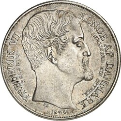 DÄNEMARK. KÖNIGREICH. Frederik VII. 1848-1863. Speciesdaler 1848 ...