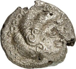 GALLIEN. CORIOSOLITES (in Aremorica). Bi-Stater 6,24g.Kopf n.r., Haar ...